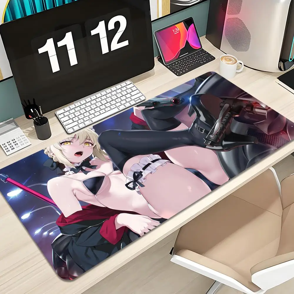 

fate saber alter Mouse Pad Keyboard Mousepad lauge 1200X600 mm Desk Mat PC Gamer Office Carpet Home Table pad