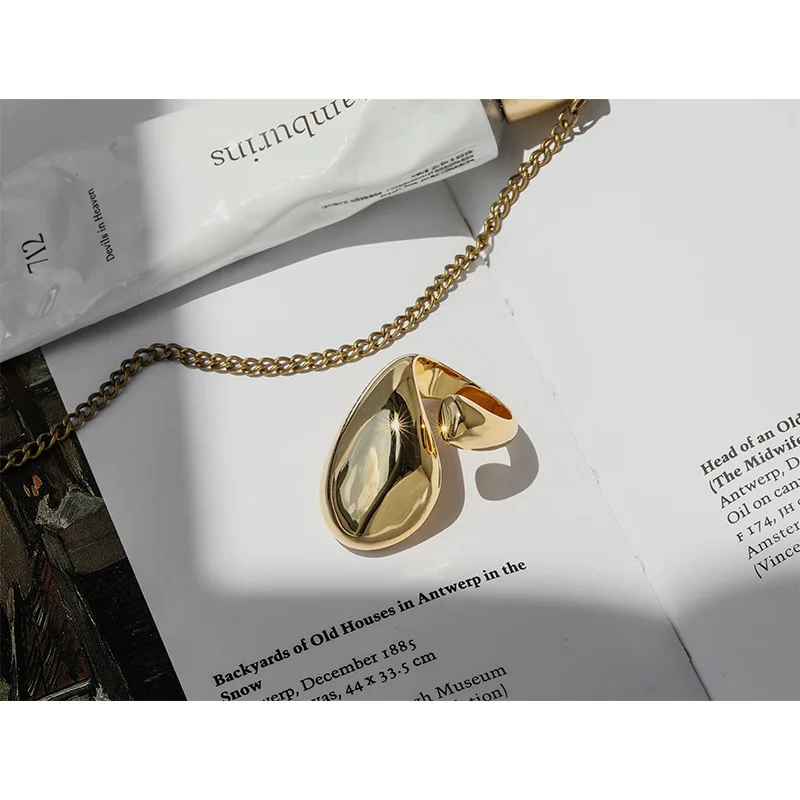 Brass With Withe Gold Stackable Rings Women Jewlery Designer T Show Club Cocktail Party Rare Japan Korean INS