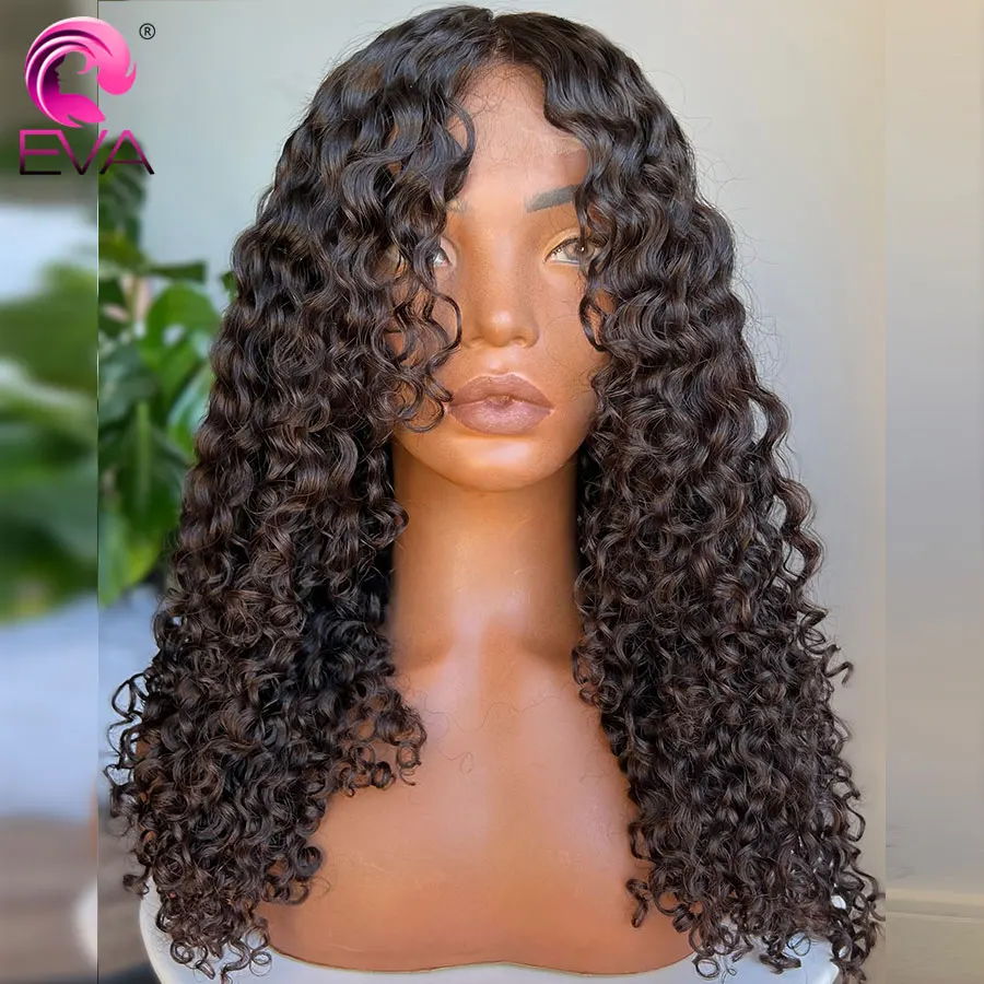 Парики из натуральных волос Eva Brown Color 13x6 Skinlike Real HD Lace Wig Pre Plucked 5x5/6x6 HD Lace Closure Wigs 100% HD Lace Melt Skins