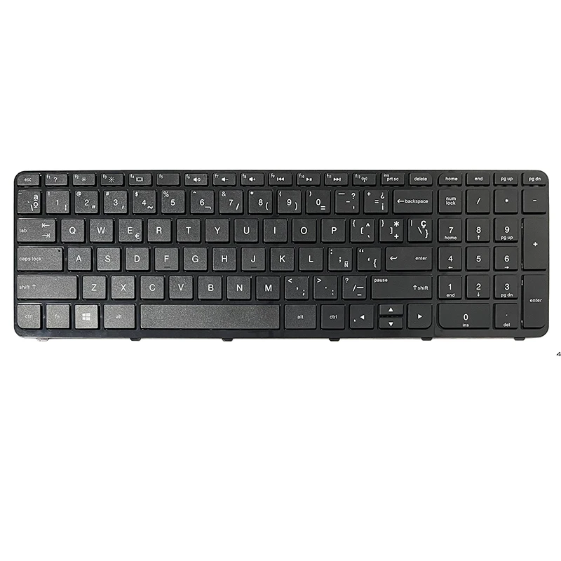 Spain Keyboard for HP Pavilion 17 17E 17N 17-N 17-E R68 AER68U00210 710407-001 720670-251 725365-251 SP Black with frame