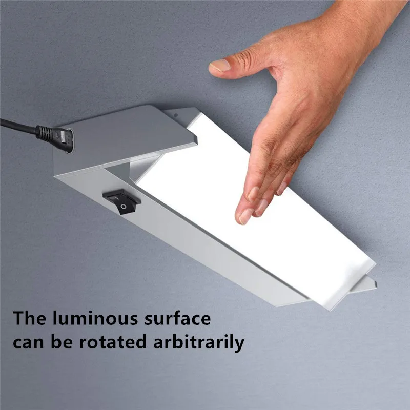 LED Cabinet Light With Switch Adjustable Lighting Angle Alu. Body Flicker free Mirror light Home Decor For Kitchen And Bathroom