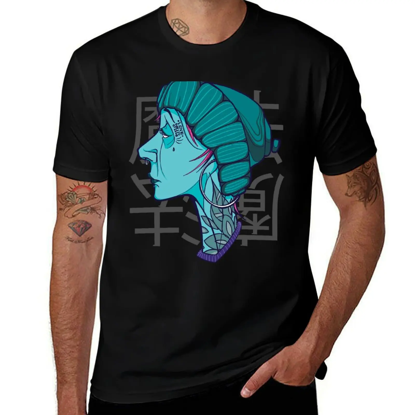 

Black Magic Woman T-Shirt vintage anime shirt shirts graphic tee street wear mens graphic t-shirts anime