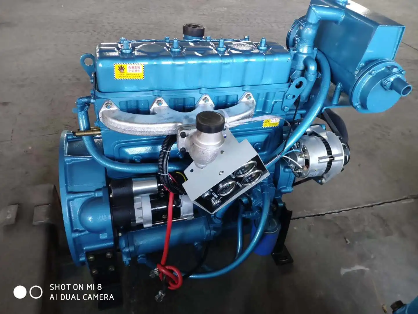 62.5kva 68Hp 50kw 4 cylinder 2000rmp marine diesel engine water cooled ZH4100ZC ship diesel engine made in China