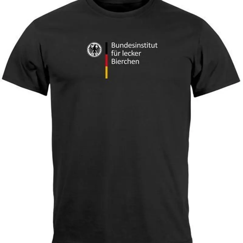Mens T-Shirt Alcohol Beer Federal Institute for Delicious Beer Party Shirt