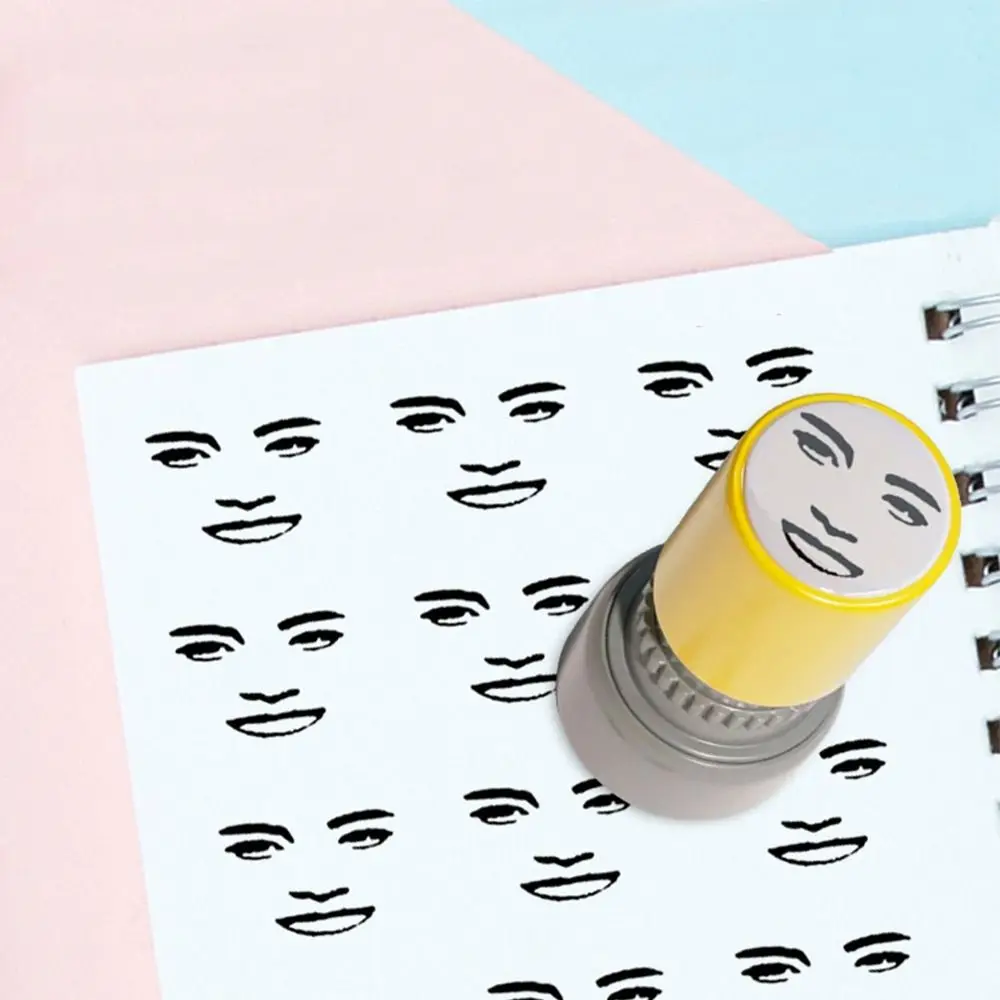 

Creative Novetly Face Memes Seal Stamp Self-Inking Engraved Funny Seal Stamp DIY Prank Trick Printing Toys Kids Toy