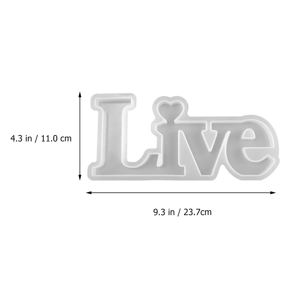 لتقوم بها بنفسك قالب حروف سيليكون كريستال الايبوكسي الحلي اليدوية صنع تخطيط سطح المكتب الإبداعية بالتنقيط قالب الكلمات الإنجليزية