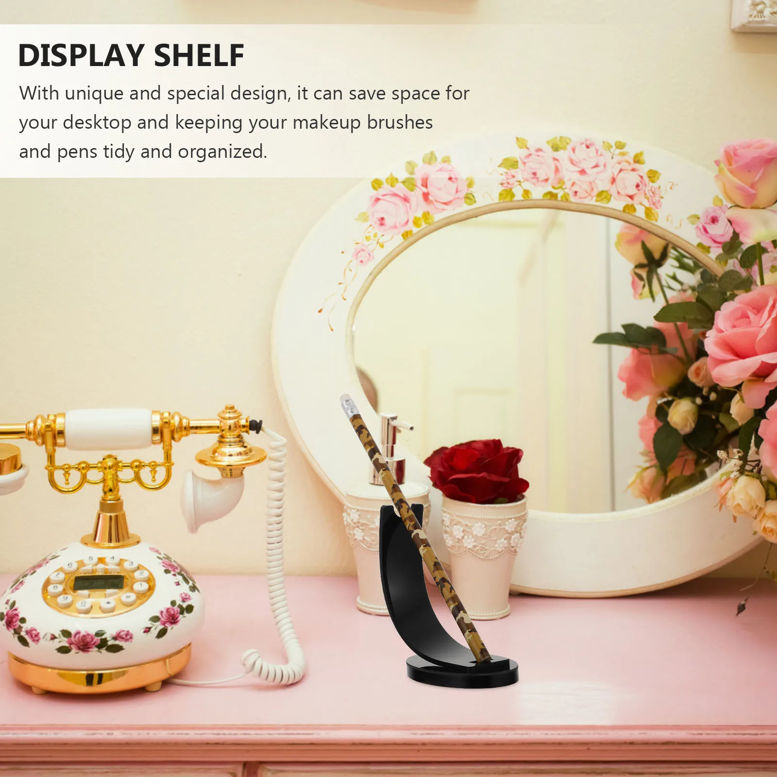 

Pencil Display Holder Modern Party Makeup Brush Storage Pencils Shelf Acrylic Show Stand Rack