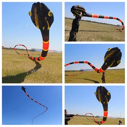 Cometas profesionales suaves de serpiente para adultos, cometa inflable gigante, cometa de águila voladora, línea de cometa de indonesia, envío gratis