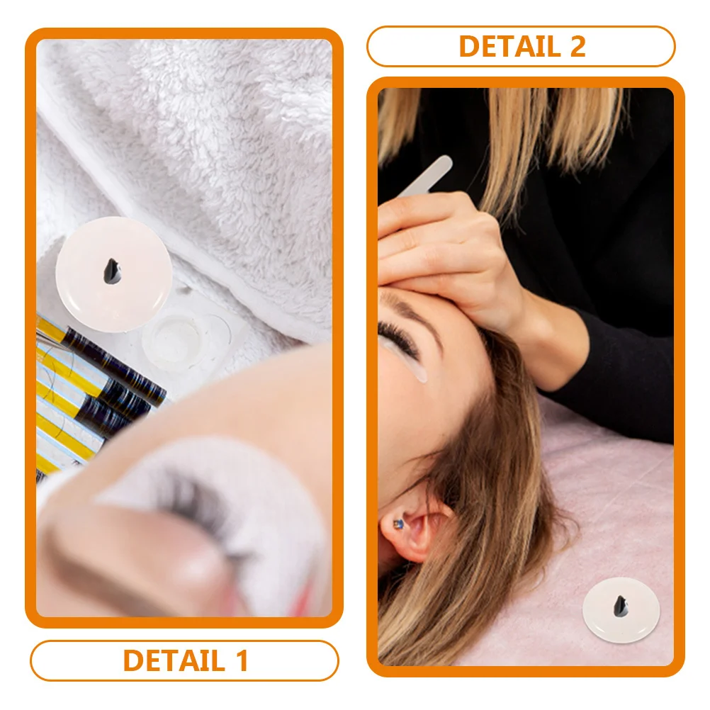 3pcs Eyelash Extension Jade Pallet Round Glue Holder For Lash Extensions Storage Container False Eyelash Tool Lash Tray