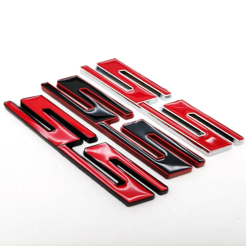 ملصق سيارة معدني ثلاثي الأبعاد شعار SS شارة شعار لسيارة شيفروليه SS كامارو سيلفرادو لاكيتي سبارك كروز اكسسوارات #3