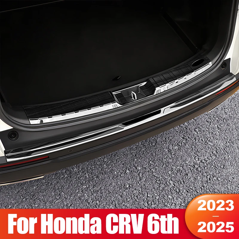 

Для Honda CRV 6-го поколения 2023 2024 2025 / CR-V гибридная задняя дверь, защитная накладка на задний бампер, аксессуары