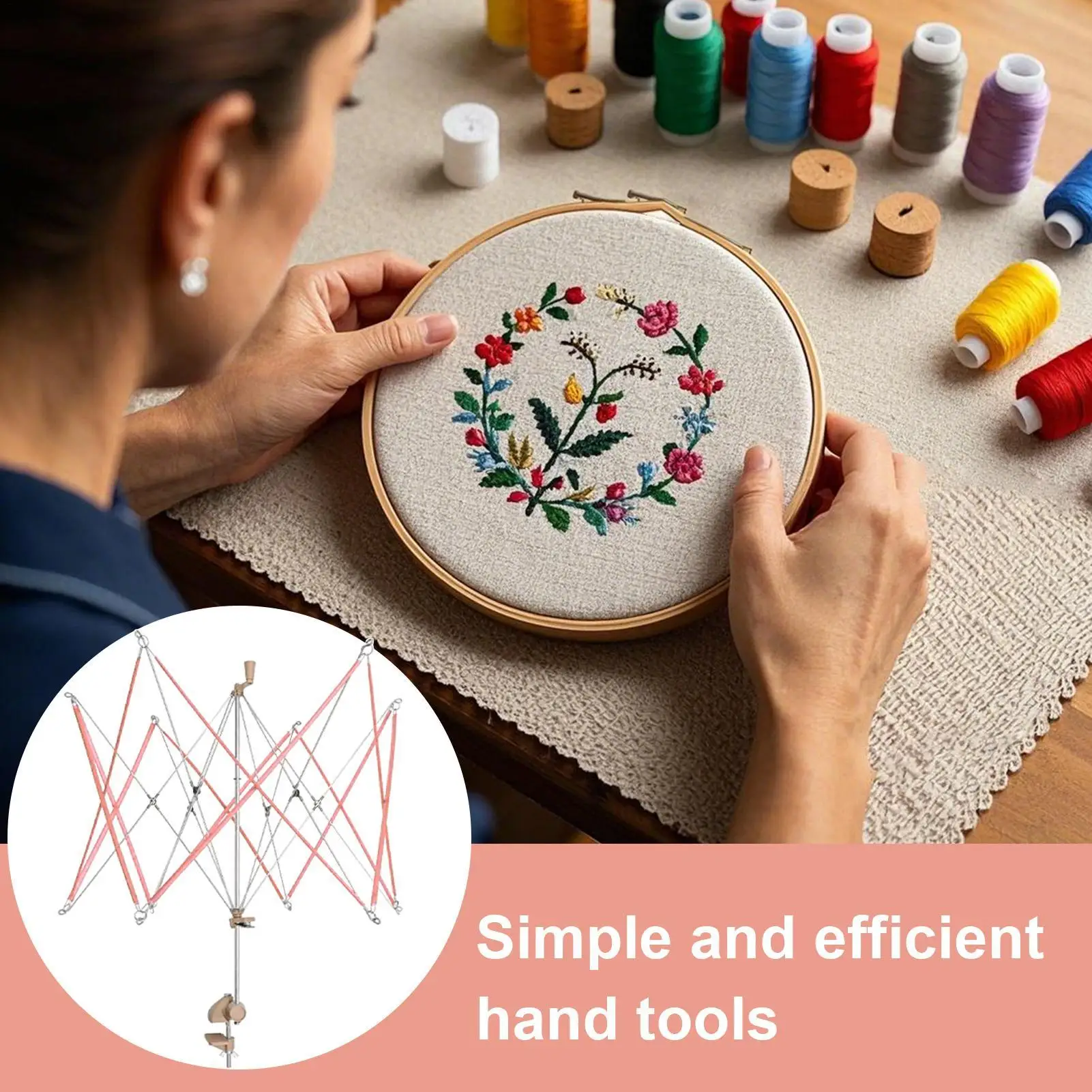 

Yarn Swift Accessories for Winding Adjustable Yarn Umbrella Swift Holder for Knitting Weaving Embroidery Handcrafting Studio