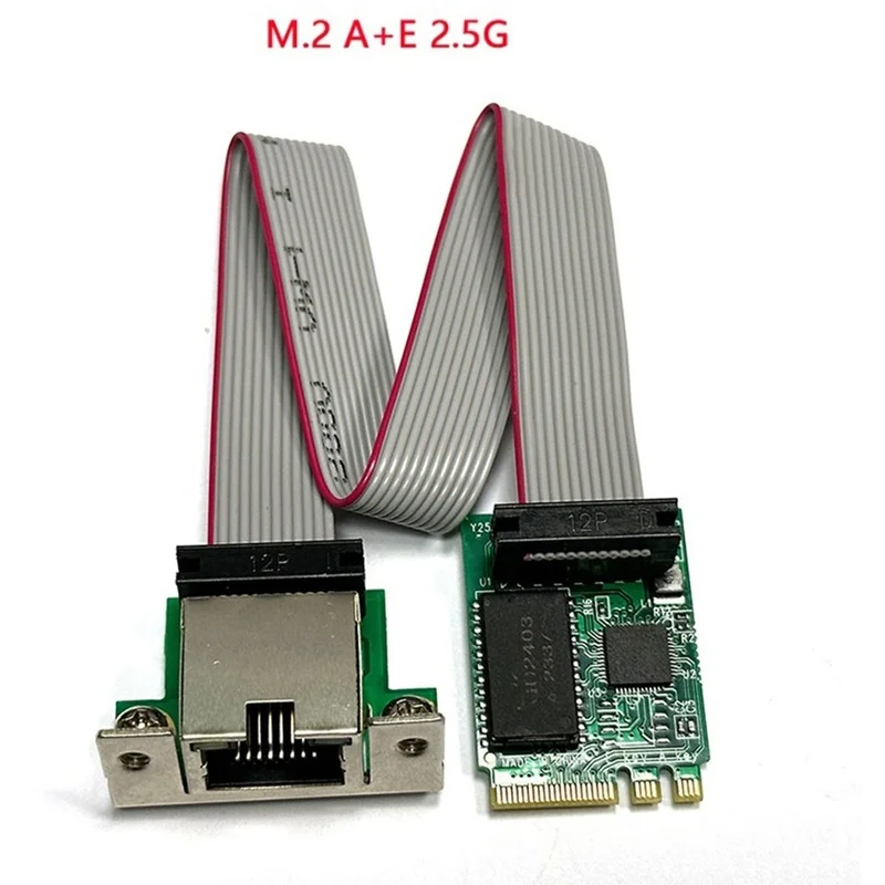 Super Sale M.2 A+E KEY 2.5G Ethernet LAN Card RTL8125B Industrial Control Network Card Adapter M.2 Gigabit Ethernet Network Card