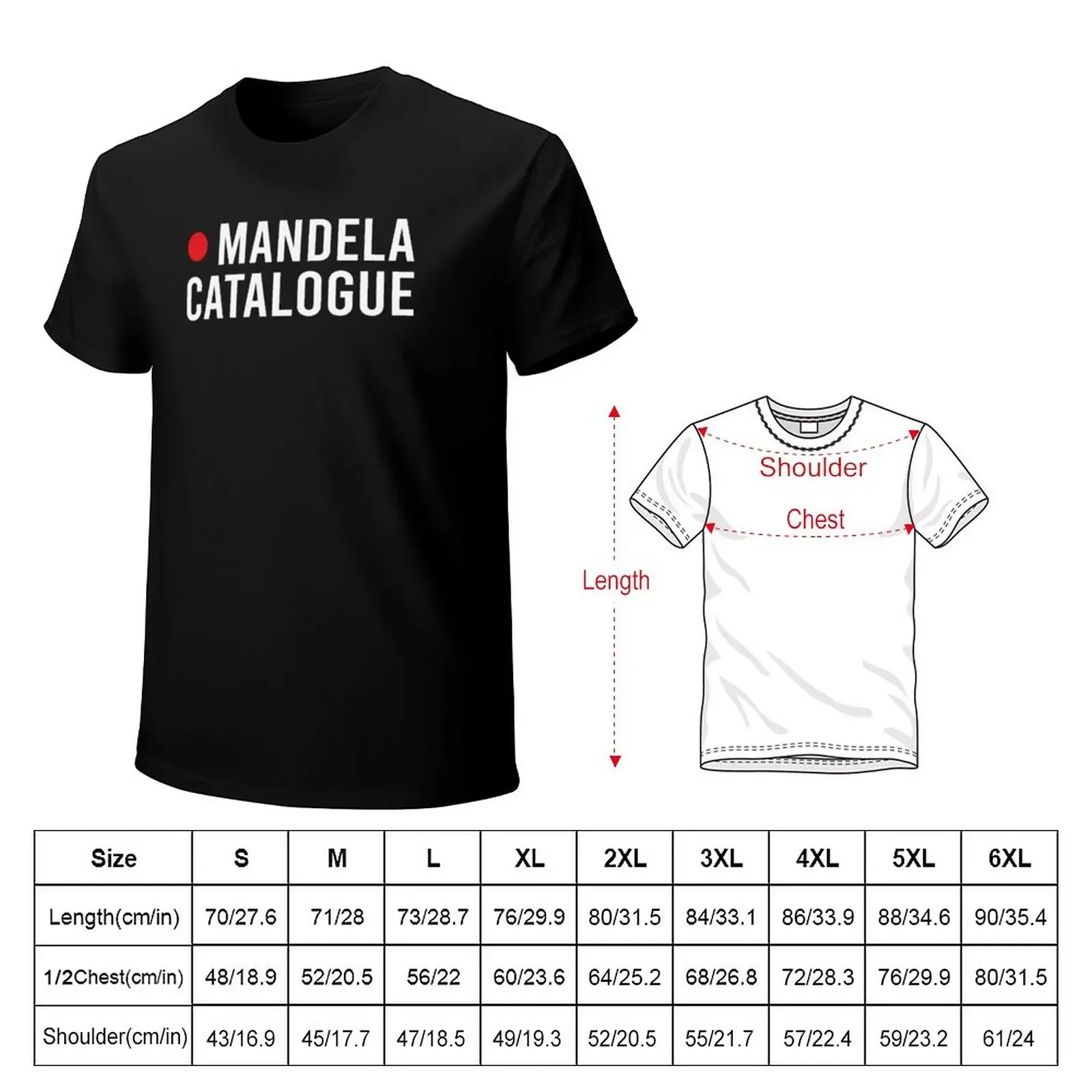 Mandela Catalogue Merch T-Shirt sports fan t-shirts T-shirt men