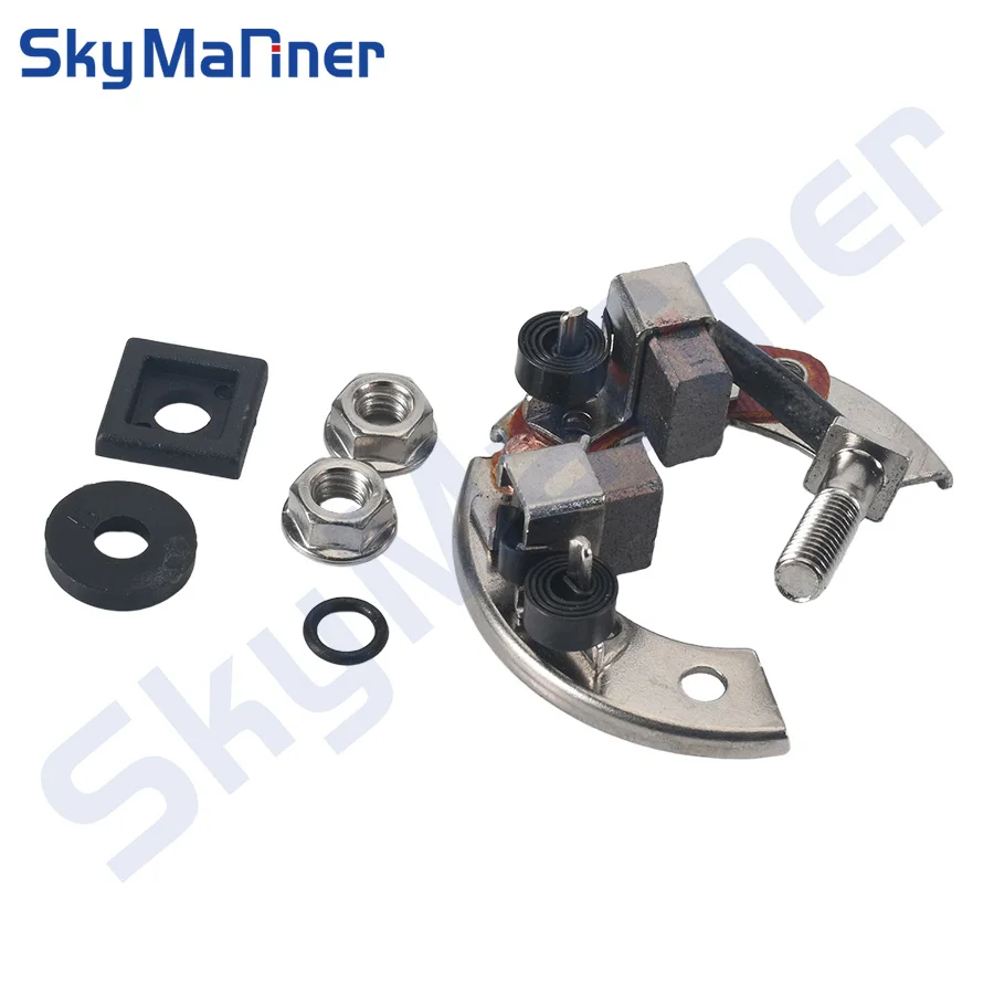 

689-81840-11 Brush Holder for Yamaha Outboard Engine Starter Motor 6HP 8HP 9.9HP 25HP 30HP 40HP 50HP 60HP 70HP, Sierr