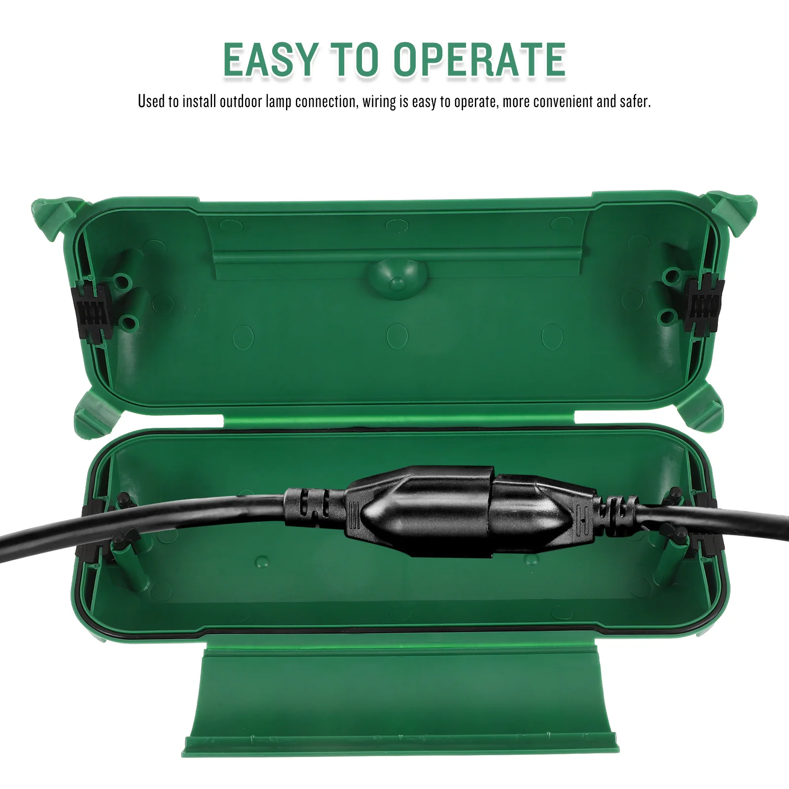 

Junction Box Outdoor Waterproof Electrical Box Material Underground Installation Easy Wiring Lightweight Cord Cover Protector