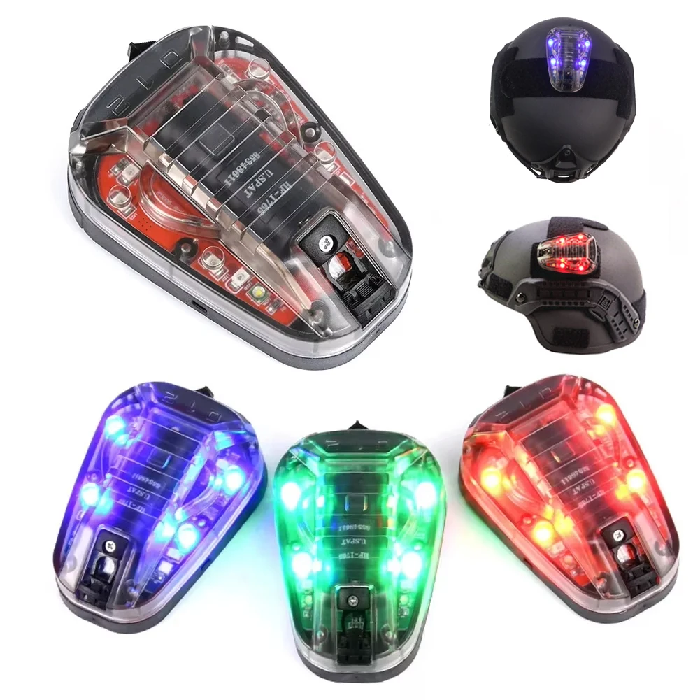 Tactical STAR6 Gen3 Helmet Light LED IR Strobe Signal Light IFF Survival Flash Lamp Waterproof Outdoor Hunting Helmet Flashlight