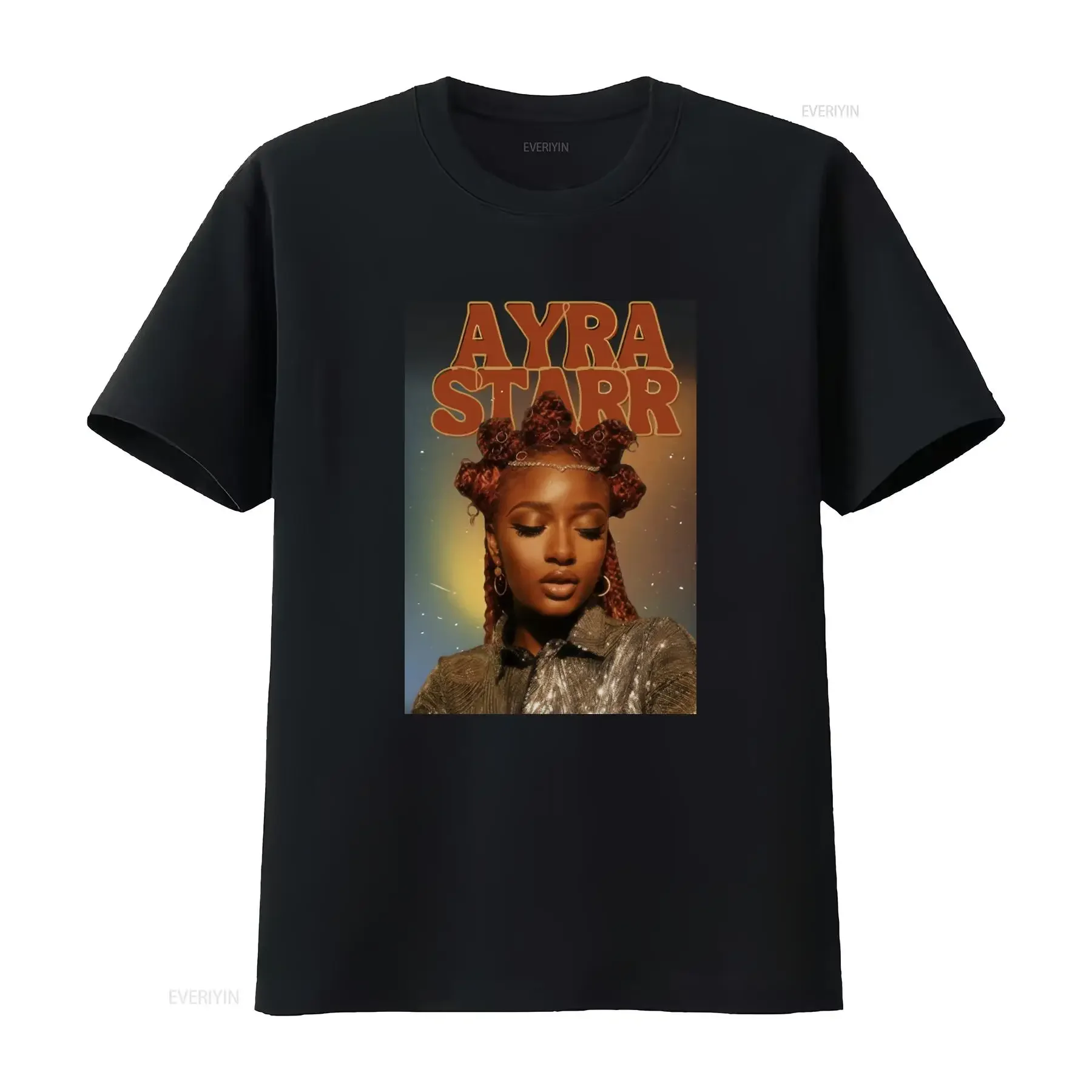Ayra Starr Tour T Shirt Merch Stylish with Design vintage Washed fashion Stretched graphic Slightly Soft streetwear Breathable