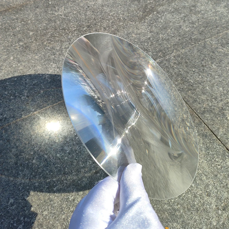 300 mm PMMA-Solarfokus-Fresnel-Linse, großer kreisförmiger Scheinwerferkonzentrator, Lupe 120 180 220 360 2000 mm Brennweite – Detail 2