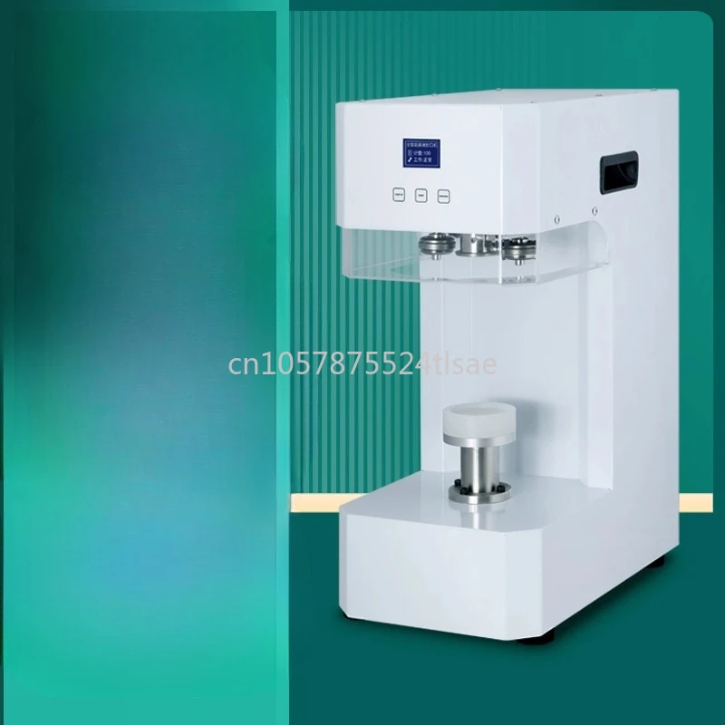 No Bottom Supports Automatic Takeaway Can Sealing Machine, Milk Tea Cup Capping Machine