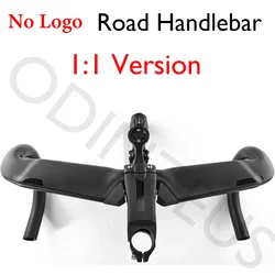 Bicycle No Logo Road Handlebar Customized 1:1 Full Set 400/420/440mm Handlebar/ Stem 90-110mm/Computer Stand Gasket And Cover