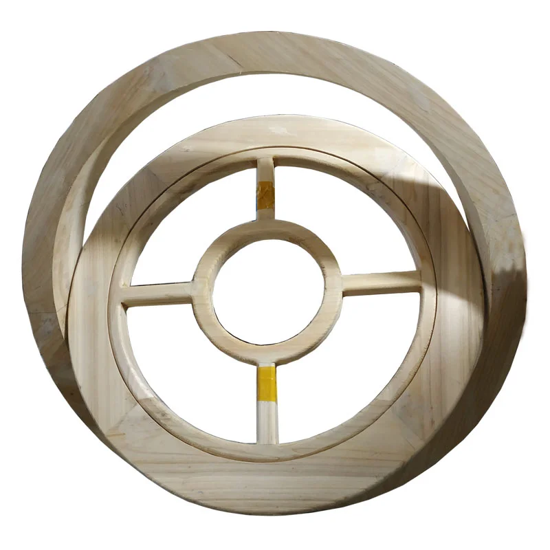 Custom-made solid wood round window decorative round arch window special-shaped arc round window custom-made openable