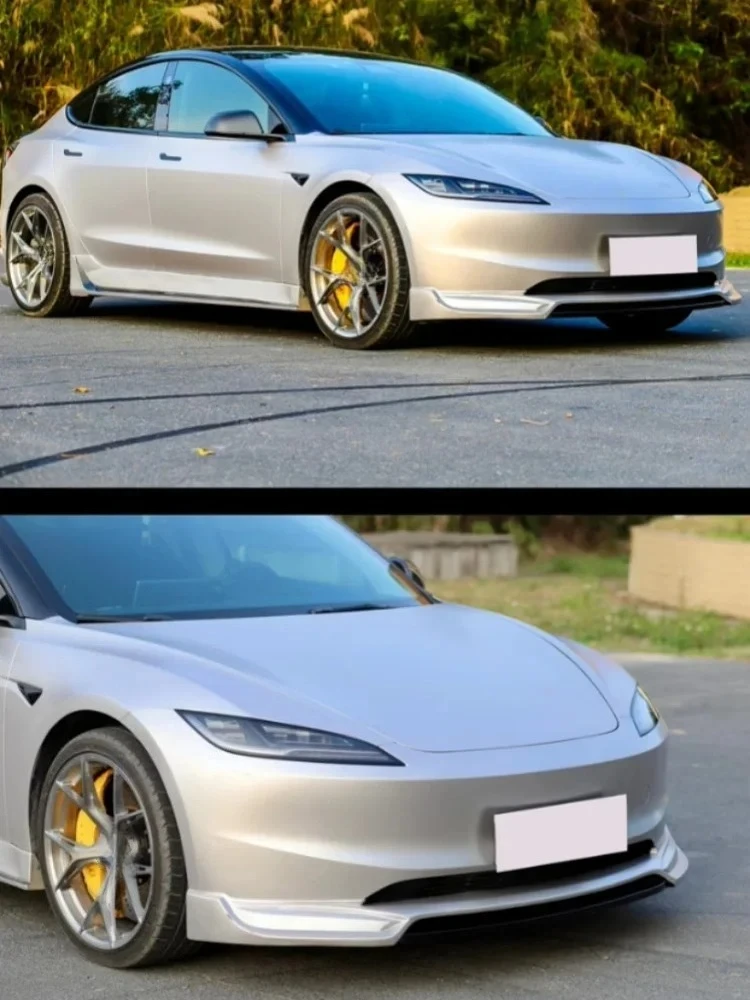 For  Model 3 2023-2024 modified ABS Stoving varnish Auto surround Body kit Car Accessories Front lip Rear lip Side skirt