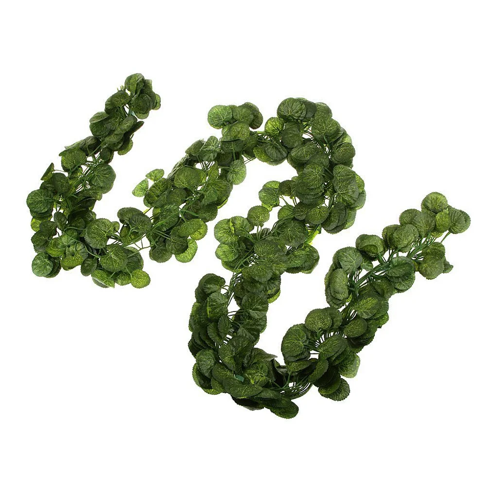 

12pcs 6.5Ft Artificial Hanging Foliage Garland Pumpkin Leaf Vine Decor For Home Wedding Garden Office Indoor Outdoor Use Hanging