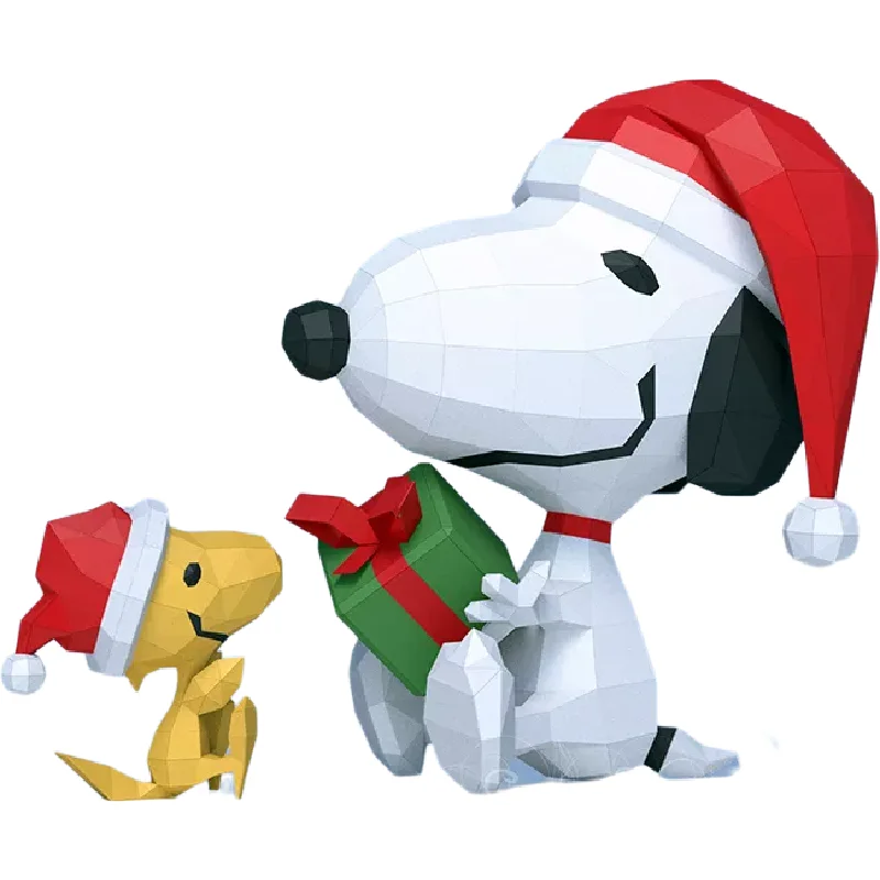 42 سنتيمتر عالية عيد الميلاد سنوبي عطلة الديكور المفروشات المنزلية اليدوية Diy بها بنفسك ورقة نماذج أنيمي الطرفية هدايا الأطفال