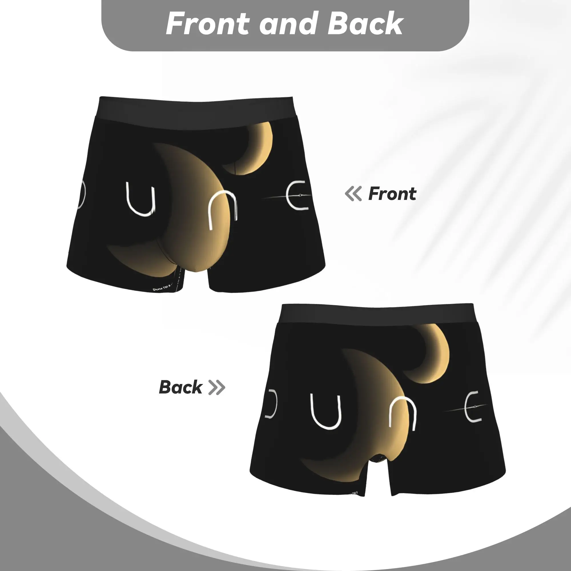 Arrakis Moons  DUNE Underpants Breathbale Panties Male Underwear Comfortable Shorts Boxer Briefs view 4