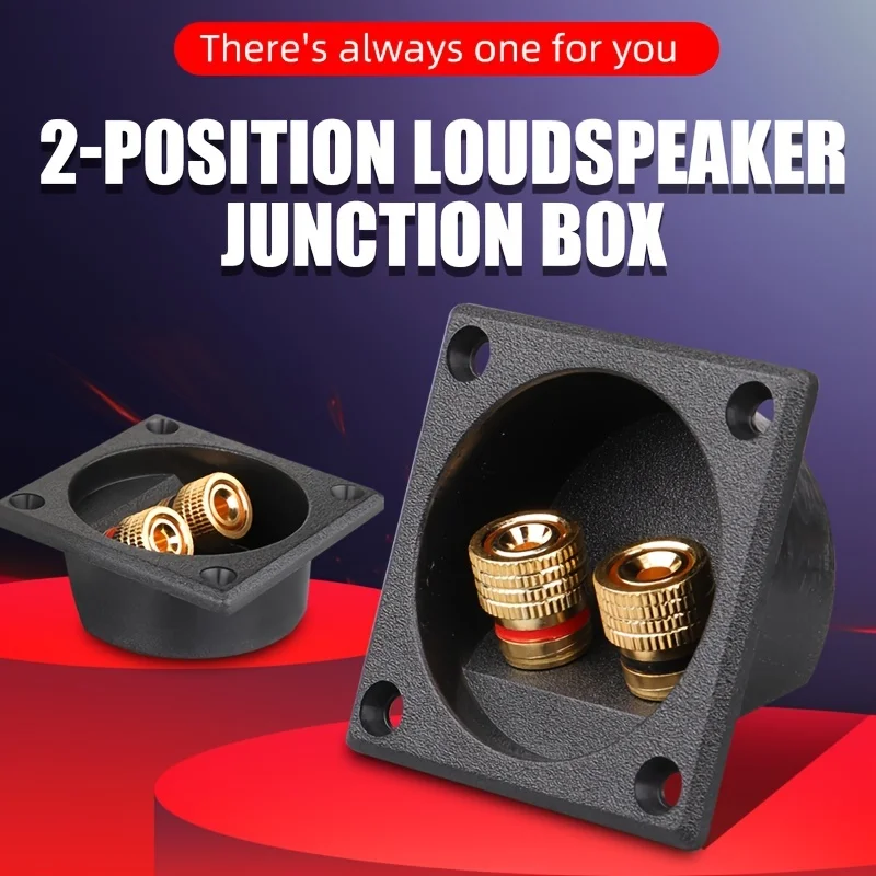 2-position terminal box Audio box Installation Dimensions Length 56.5mm x 56.5mm terminal block Terminal board Banana head termi