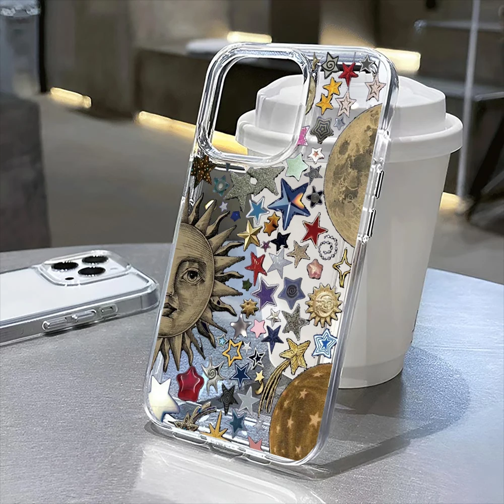 

The transparent case of Sun Star is suitable for iPhone17, 17 Pro, 17Air, 16 Pro, 17 ProMax,16 Plus to 11, 12, 13, 14 15 series.