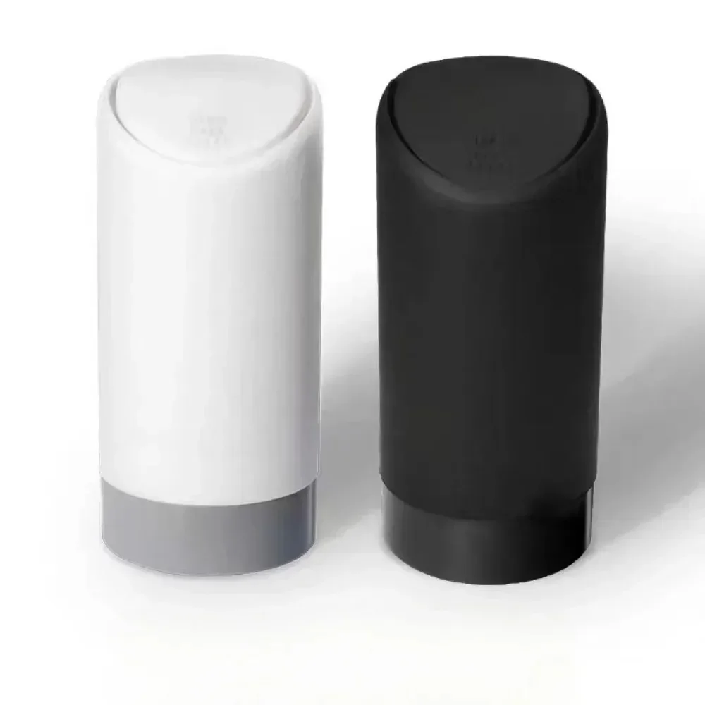 Silicone ABS Car Garbage Can Auto Press Type Trash Dust Case Rubbish Organizer Storage Box Car Interior Accessories Car Trash