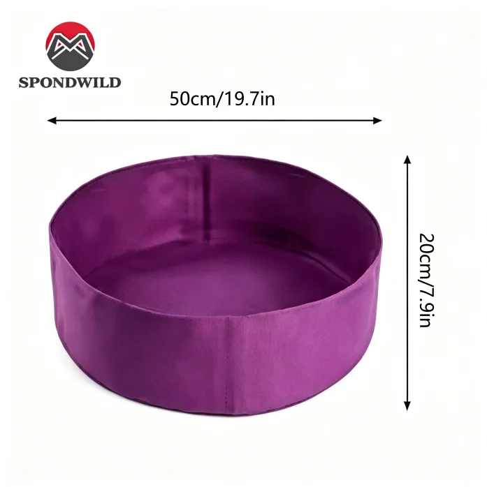 SPONDWILD 1/5Pcs Round Fabric Raised Garden Bed, 50×20cm Large Breathable Planting Grow Bag for Vegetables, Herbs and Flowers