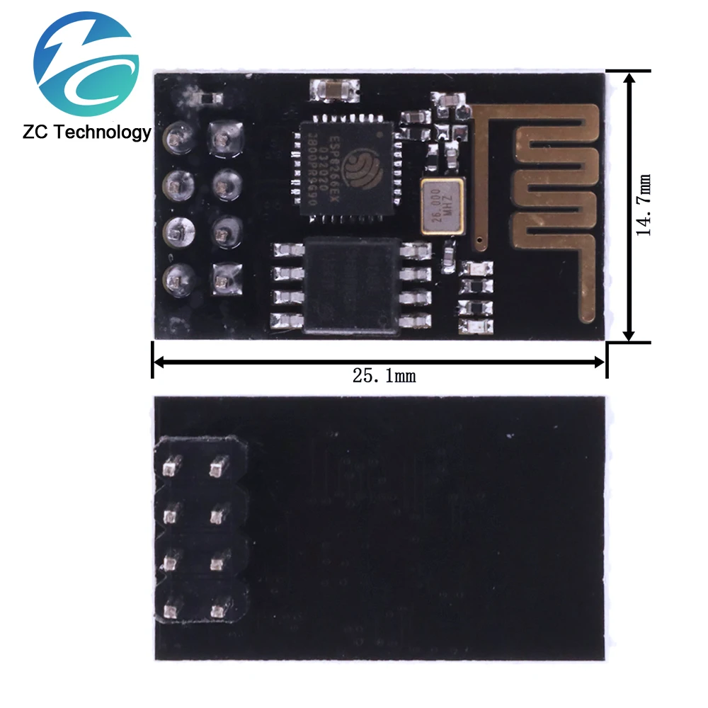 ESP8266 ESP-01 ESP-01S RGB LED Controller Module for Arduino IDE WS2812 WS2812B 16 Bits Light Ring Smart Electronic DIY