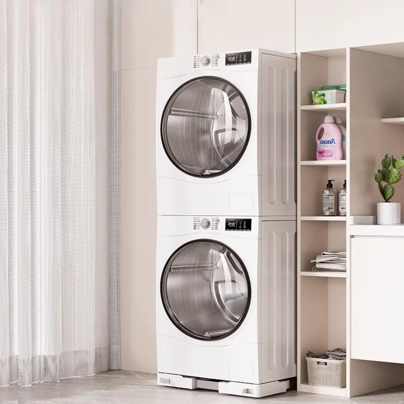 Universal Washing Machine Pedestal Ultra Slim Anti-Vibration Base  Adjustable Height Non-Slip Pads Laundry Shelf Organizer