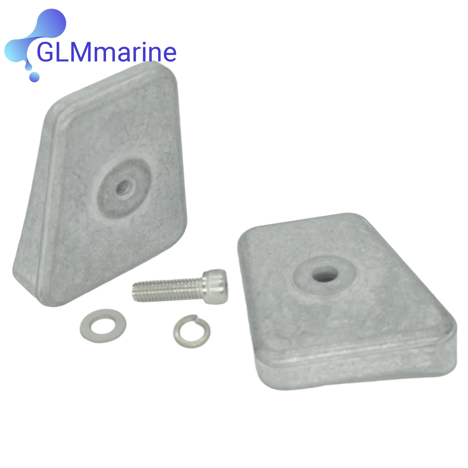 450-00914 NEW Lower Unit Zinc Anode Double Plate with Bolt 5007582 for OMC Johnson Evinrude BRP 20-35 HP Outboard Engine 434029 image 5