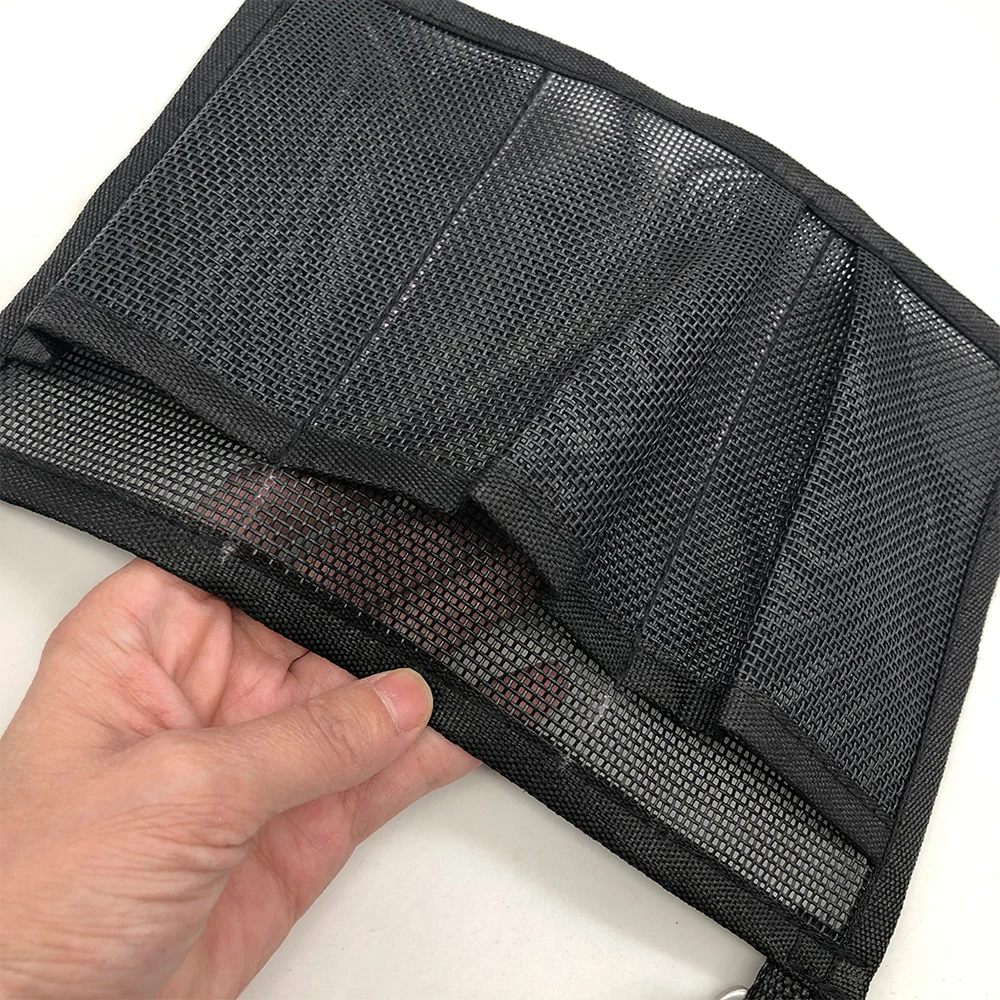 1x Marine Yacht  Kayak Canoe Parts Beer Fishing  Tackle Box Storage Bag Outdoor  Portable Fishing Storage  Mesh Bag Side Pocket