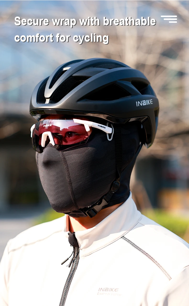 INBIKE Sommer-Gesichtsbedeckung zum Radfahren, kühlend, UV-blockierende Rennrad-Maske, Sturmhaube mit Eisseiden-Technologie für Fahrer, Motorradfahrer – Detail 1