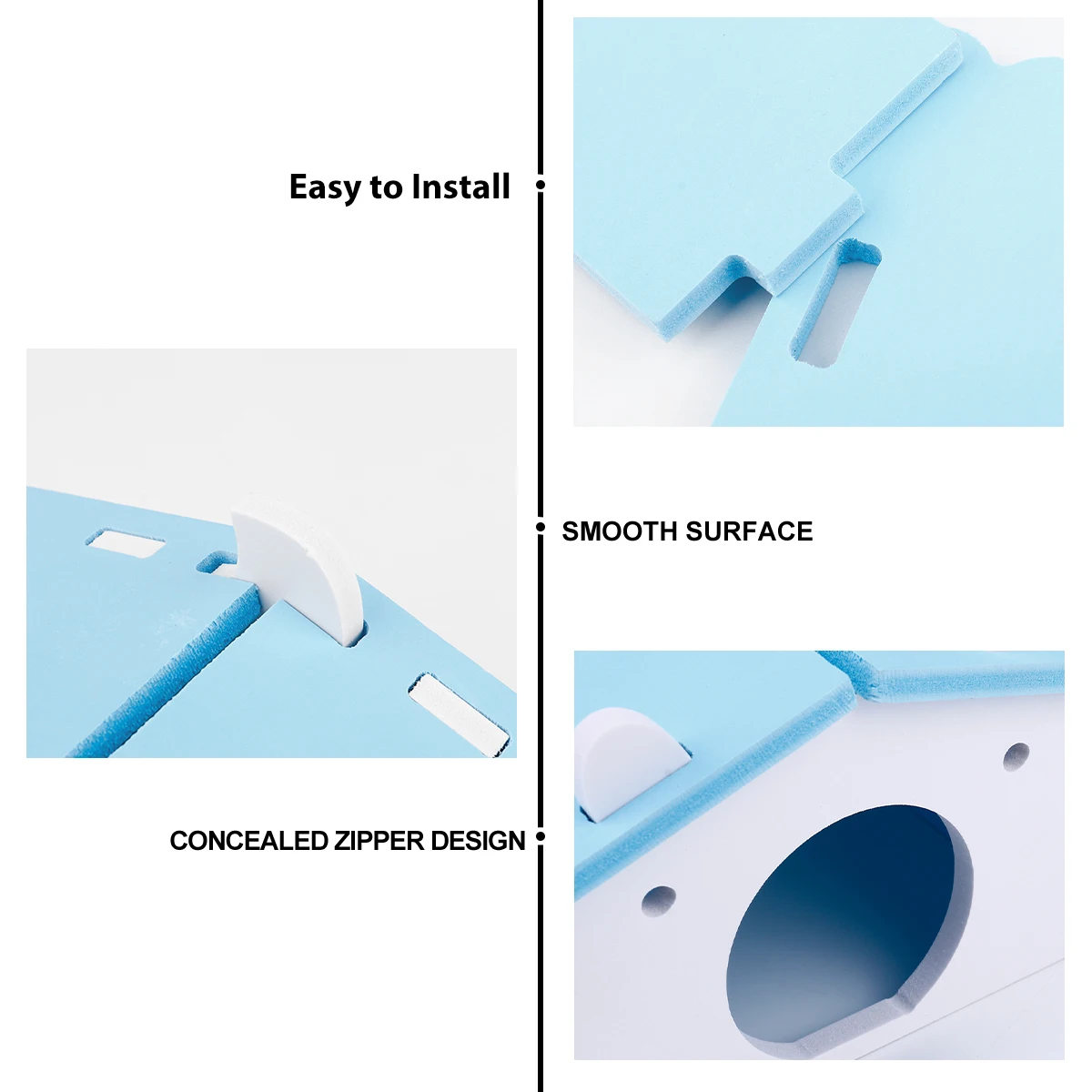 

1pc Hamster Sleeping Nest Eco-Friendly Safe Smooth Washable Durable Lightweight Pet Bed For Small Animals Hamster Cage