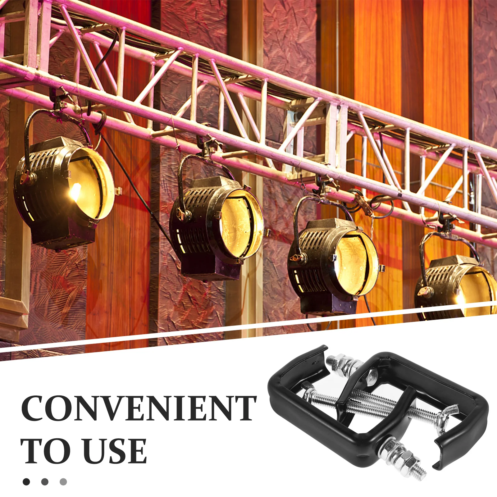 2 ชิ้น Stage Light Hook Hooks คลิปโลหะ Truss Clamps Heavy Duty อุปกรณ์เสริม up