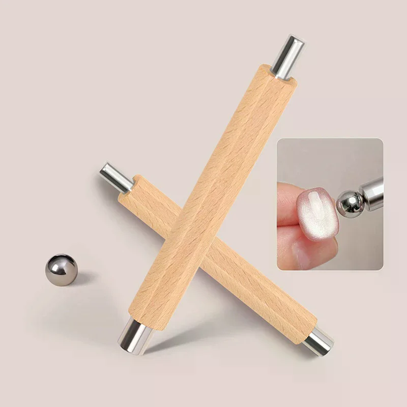 Strong Magnetic Long Double Head Nail Magnet Tool Pens Magnetic Cat Eye Gel Polish Nail Art Kit For DIY Salon Studio Or Home Use