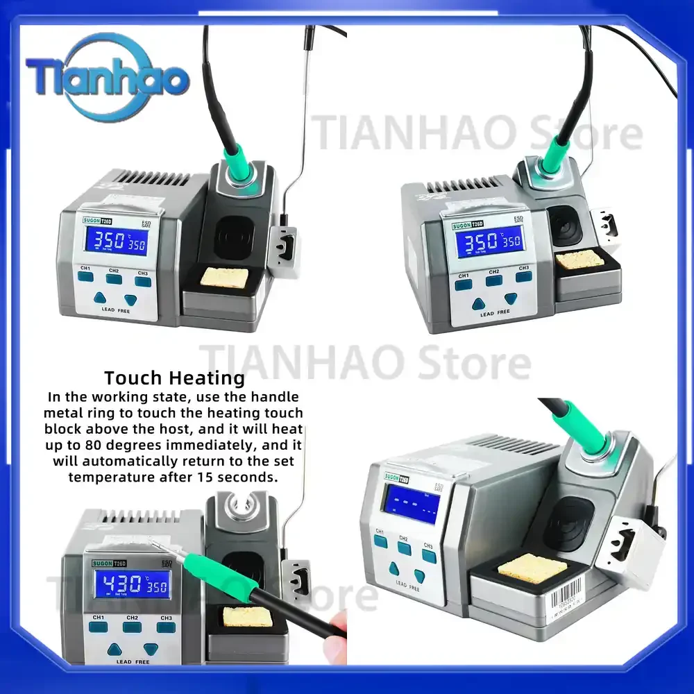 T26D Lead-free 2S Rapid Welding Rework Soldering Station for Phone BGA PCB IC Repair Tools with Soldering Iron Tip