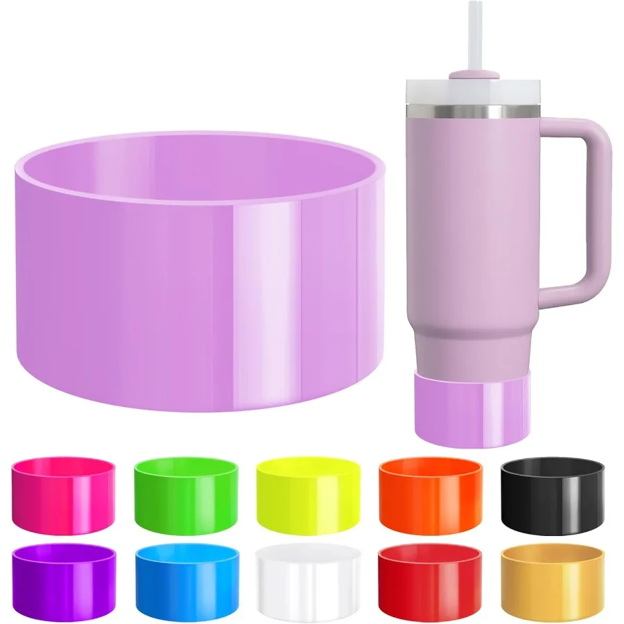 

Неоновый защитный силиконовый чехол для чашки 2040 унций, 1224 унций, 2040 унций, противоскользящий чехол, неоновый чехол для более стаканов, бутылок с водой с
