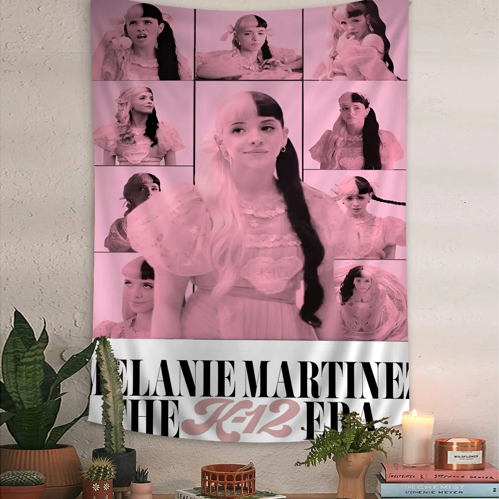 Singer M-Melanie Martinez Colorful Tapestry Wall Hanging Hippie Flower Wall Carpets Dorm Decor Japanese Tapestry