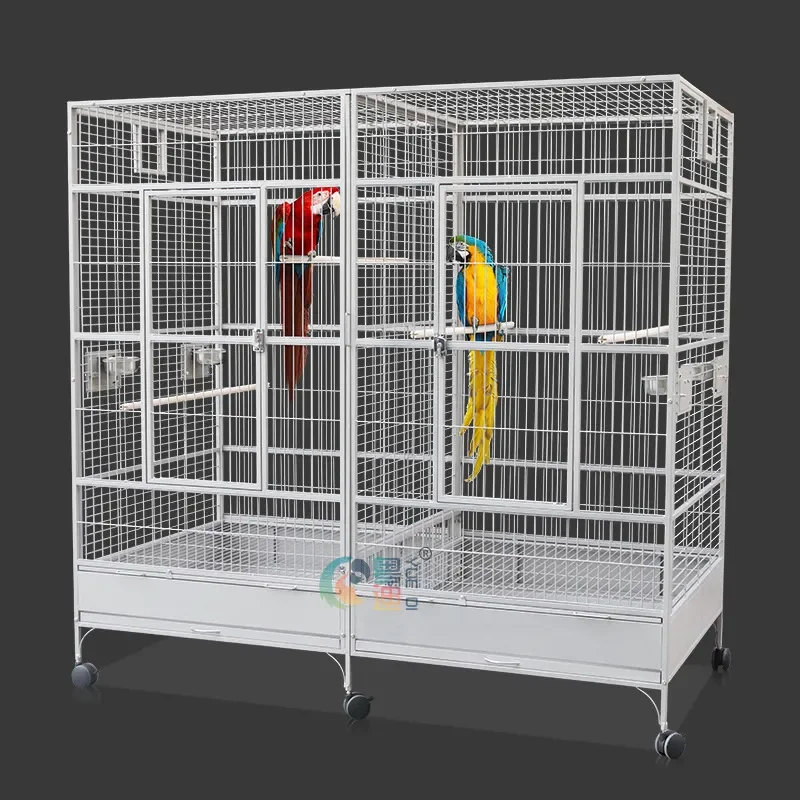 For 8020 Aluminum Profile Portable Wire Bird Cage Parrot Display Stand Durable Metal Pet House for Indoor Outdoor Use Easy