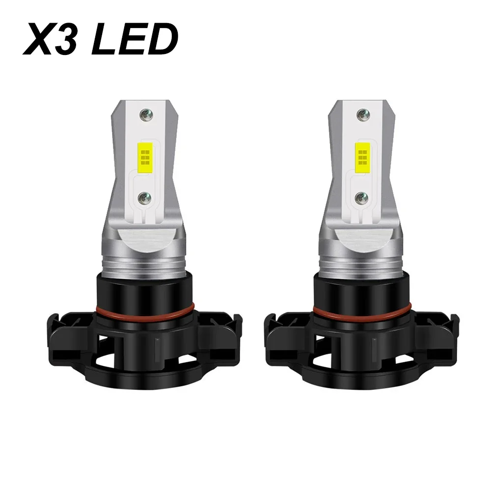 2x PSX24W H6 P15D 3000K X3 H11 H8 H16 H1 H3 H7 9006 HB4 9005 HB3 LED Bulbs 3500LM Car Motorcycle Fog Lights Day Running Light