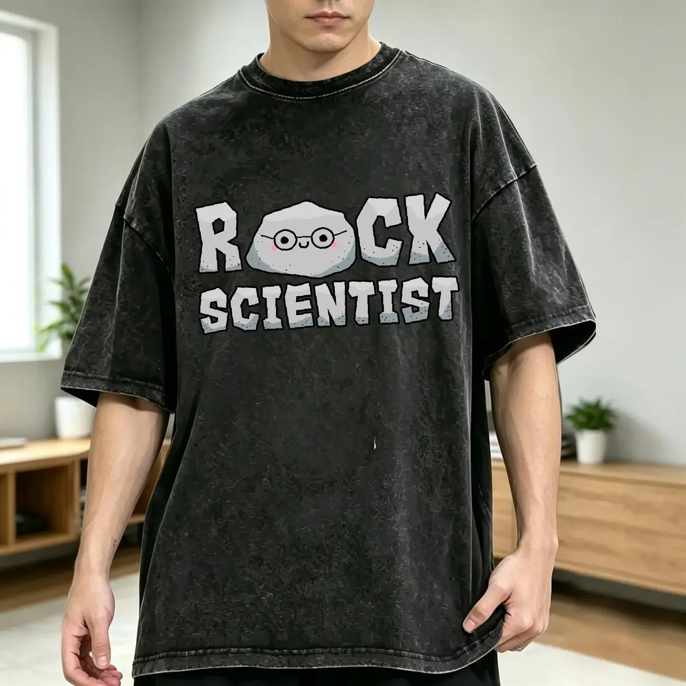 washed T Shirt Rock ScientisT Geology Geologist Degree Funny long or short sleeves vintage Washed Top For Everyday Wear