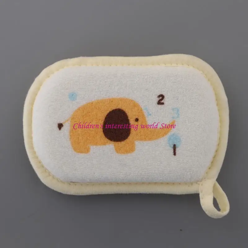 동물 패턴 베이비 목욕 스폰지 재미있는 목욕 시간 필수 인체 공학적 디자인 스폰지 425f