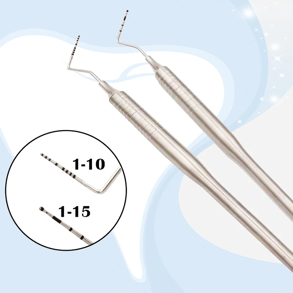 Dental Periodontal CPI Probe with Scale Explorer Hook for Gum Pocket Depth Measurement Teeth Cleaning Tool